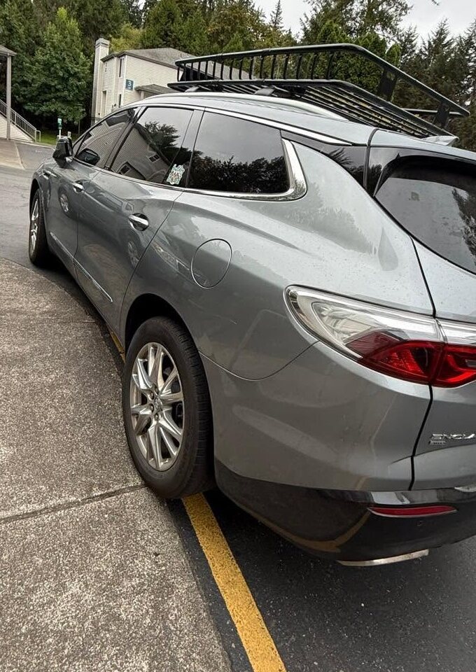 Silver crossover with clean paint and wheels
